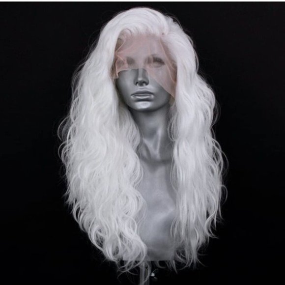 White Curly Lace Wig